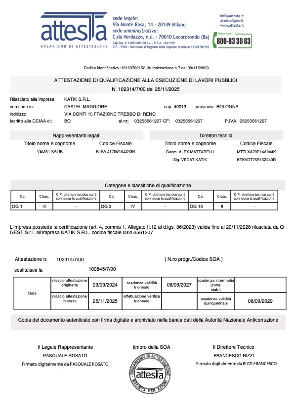 Certificazioni
